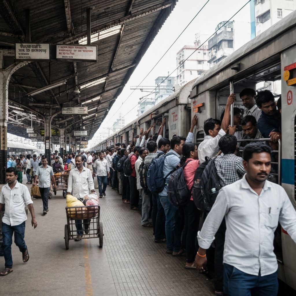 Mumbai Local Train Rush Hour