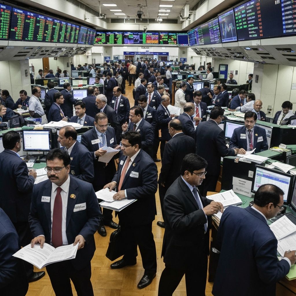 Stock Exchange Trading Floor